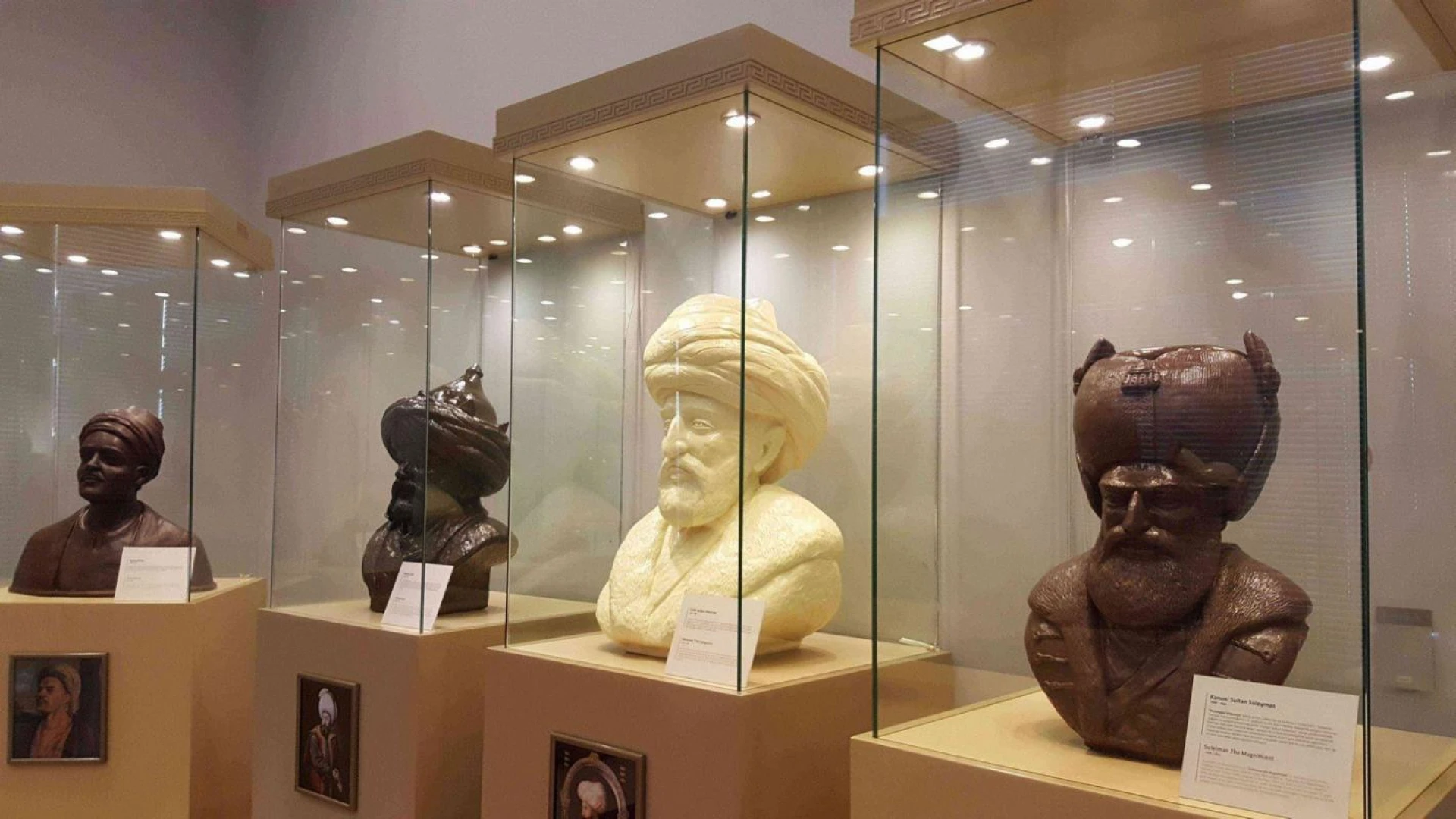 Chocolate sculptures in the Turkish Leaders Hall