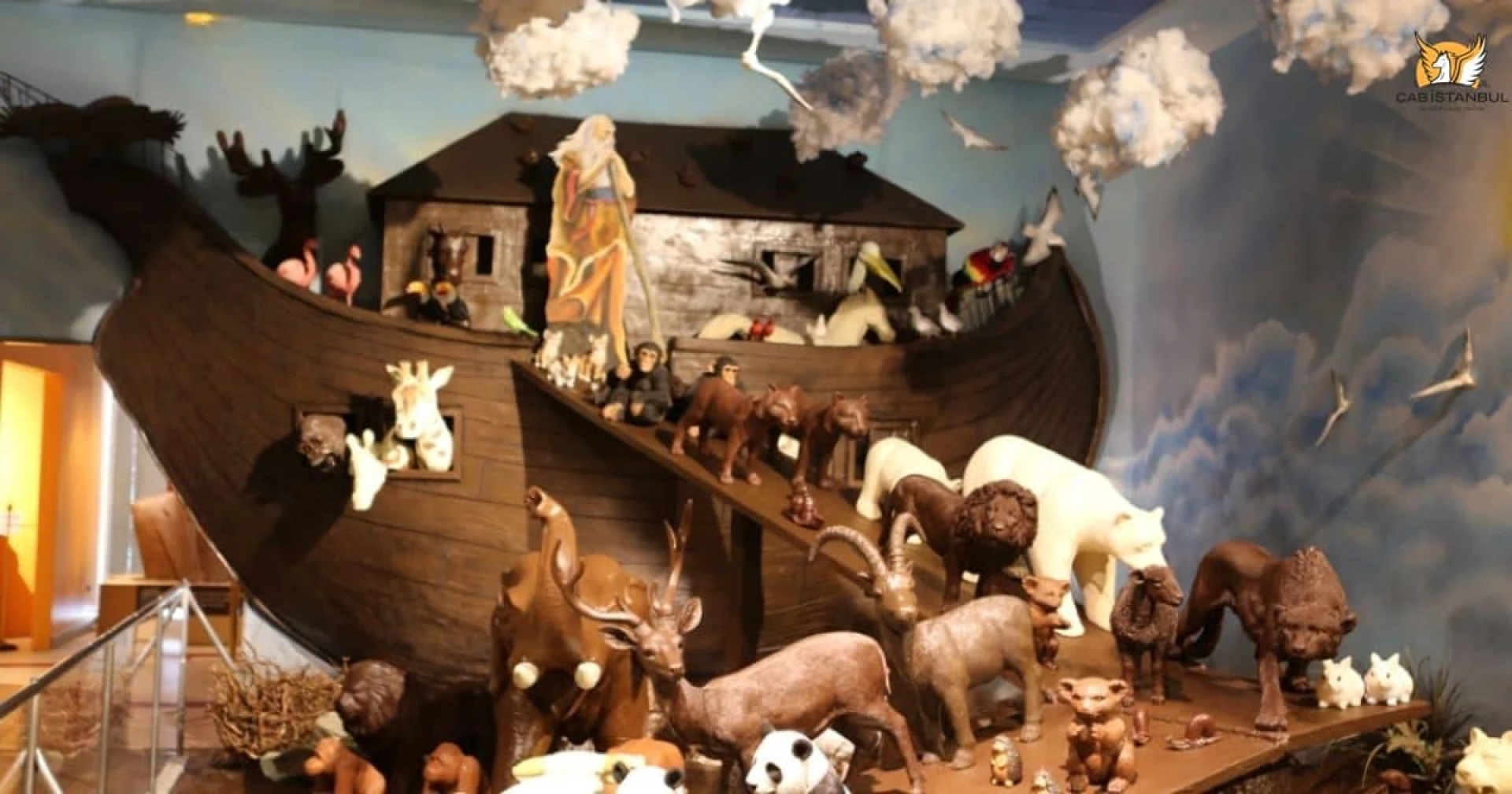 Noah’s Ark sculpture made of chocolate